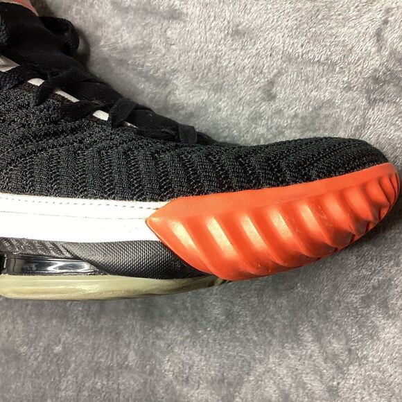 Nike Men's Black and Orange Athletic Shoes - Picture 8 of 16